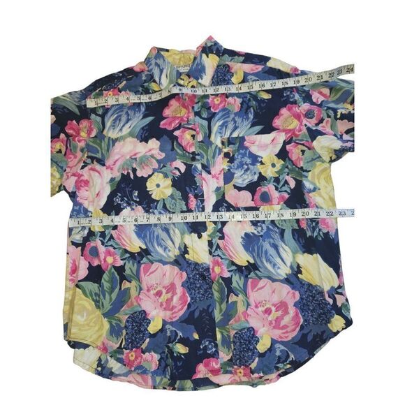 Sheplers Button Down Shirt Women Sz L Vintage Rn 34216 Western Floral - Picture 4 of 6